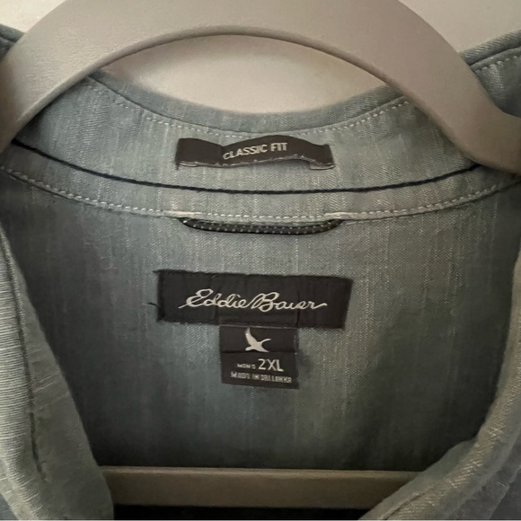 Eddie Bauer mens short sleeve casual button down shirt | size 2XL - Picture 7 of 11